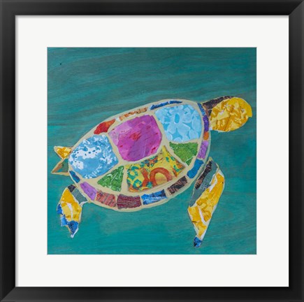 Framed Sea Turtle Right Print