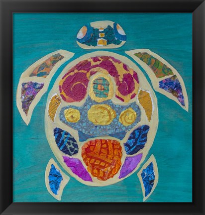 Framed Sea Turtle Top Print