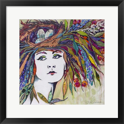 Framed Fashion Flora and Fauna Print