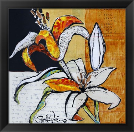 Framed Lily Floral Study Print