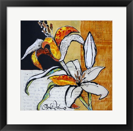 Framed Lily Floral Study Print