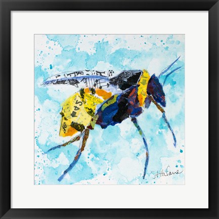 Framed Buzzy Bee #1 Print