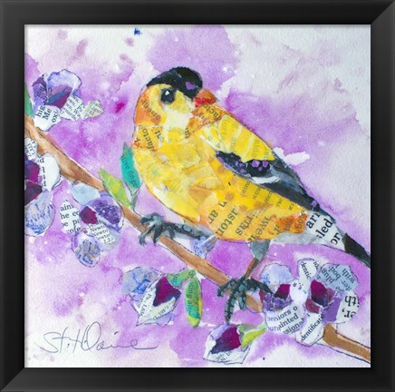 Framed Pinch of Gold Finch 2 Print