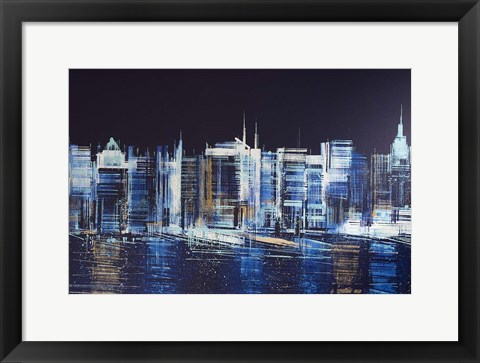 Framed New York City Waterfront Print