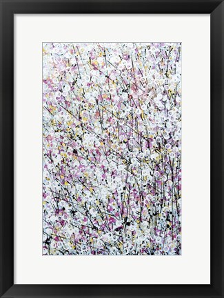 Framed Abstracted Spring Blossom Print