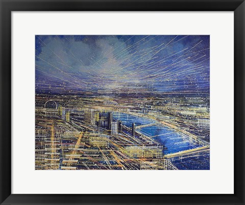 Framed London Lights Print