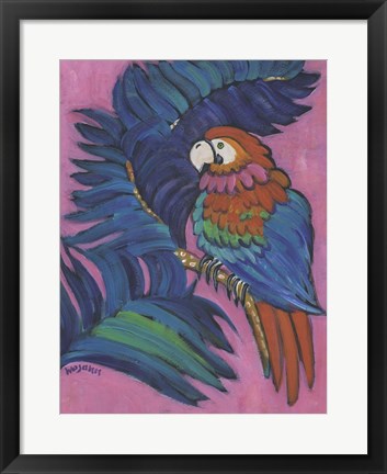 Framed Hot Tropical Parrot Print