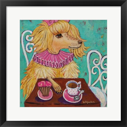 Framed Proper Poodle Print