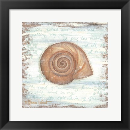 Framed Ocean Snail Print