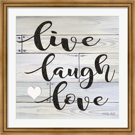 Framed Live, Laugh, Love Print