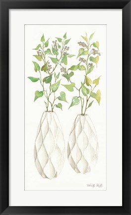 Framed Geometric Vase II Print