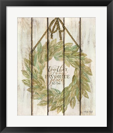 Framed Together Wreath Print