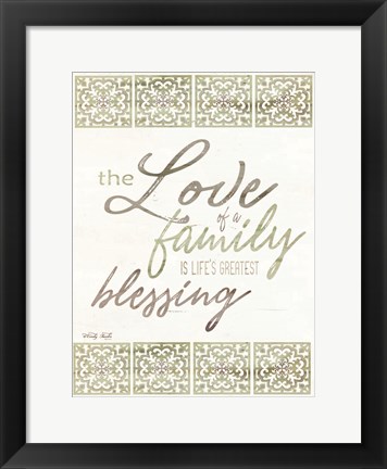 Framed Love of a Family Print