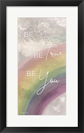 Framed Be Brave Print