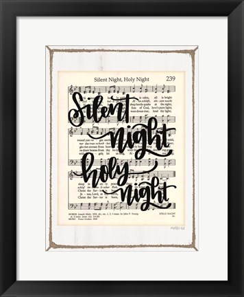 Framed Silent Night Print