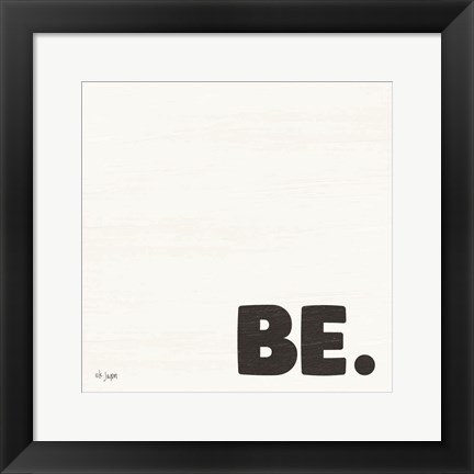 Framed BE. Print