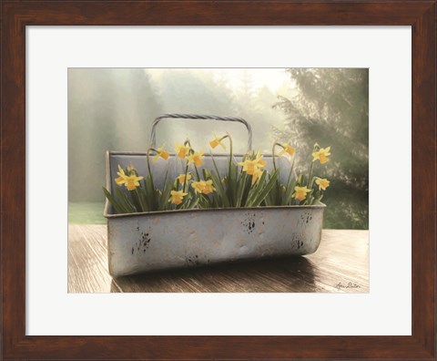 Framed Daffodil Tin Print