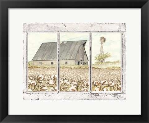 Framed Farmland View Print