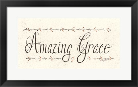 Framed Amazing Grace Print