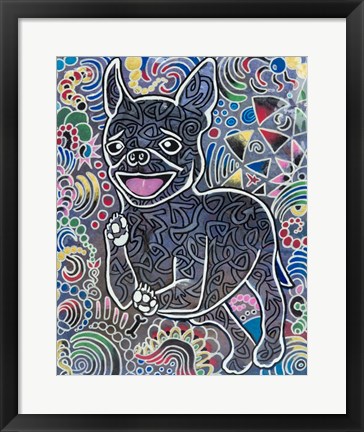 Framed Happy Perrito Print