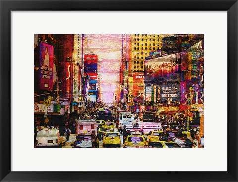 Framed New York Sunset Print