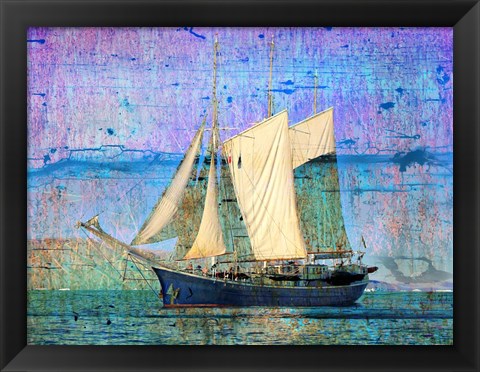 Framed Sailing 2 Print