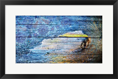 Framed Flower Surf Print