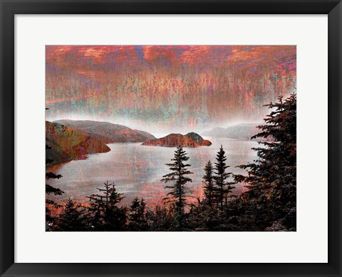 Framed Lake Scape Print