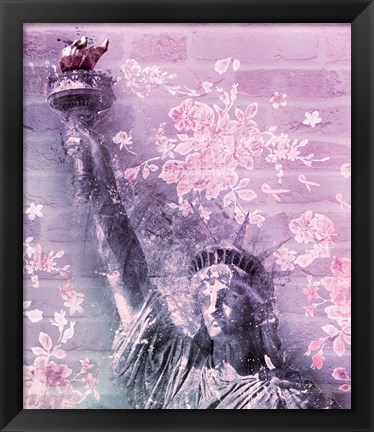 Framed Statue of Liberty 2 Print