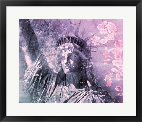 Framed Statue of Liberty Print