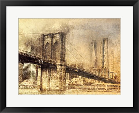 Framed City Skyline Print