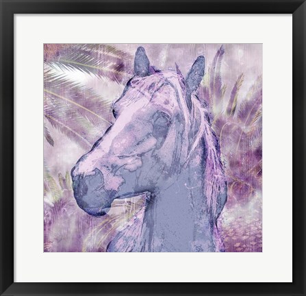 Framed Palm Grove Horse Print