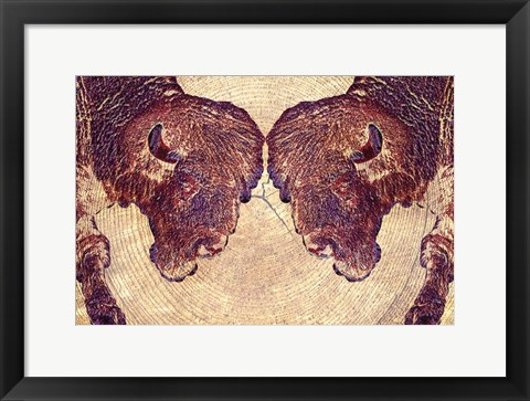 Framed Bison 2 Print