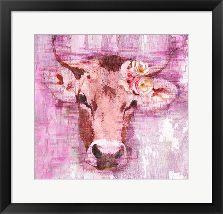 Framed La Vache Print