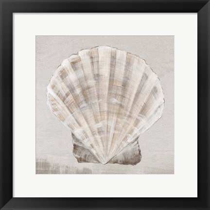 Framed Neutral Shells II Print