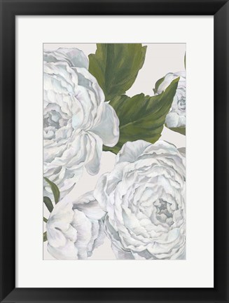 Framed Grey Peony I Print