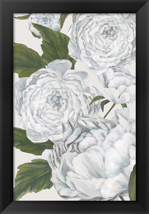 Framed Grey Peony II Print