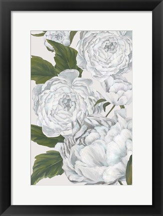 Framed Grey Peony II Print