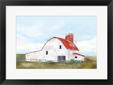 Framed Red Barn II Print