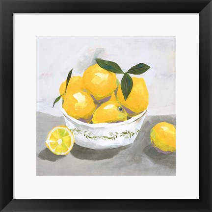 Framed Lemons Print