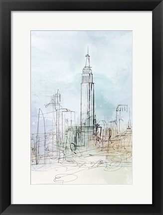 Framed Blue London Print