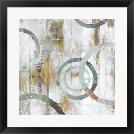 Framed Swirls II Print