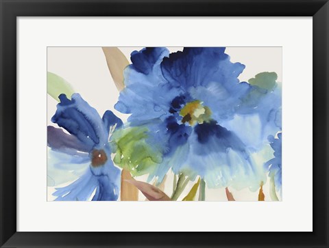 Framed Indigo Bloom Print