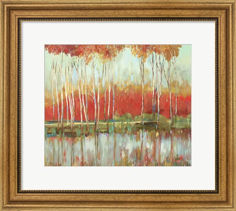 Framed Red Horizon Print