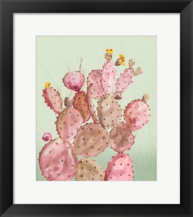 Framed Pink Cacti Print