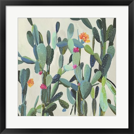 Framed Cactus Garden Print