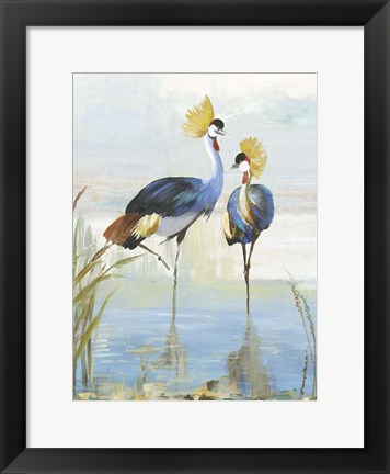 Framed Heron Pairing Print