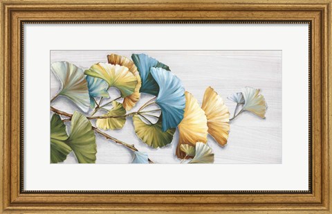 Framed Romantic Ginkgo I Print