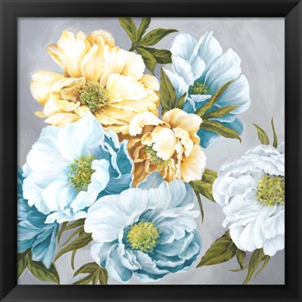 Framed Chic Peony III Print