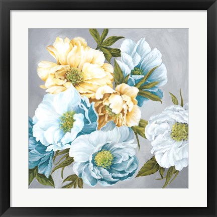 Framed Chic Peony III Print